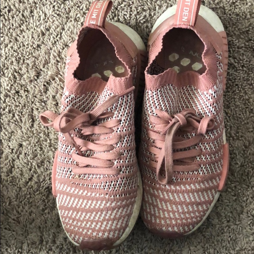 Pink boost adidas sneaker shoes